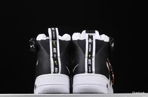  White Air Black Mid 1 Force 804609-103 Utility 0526
